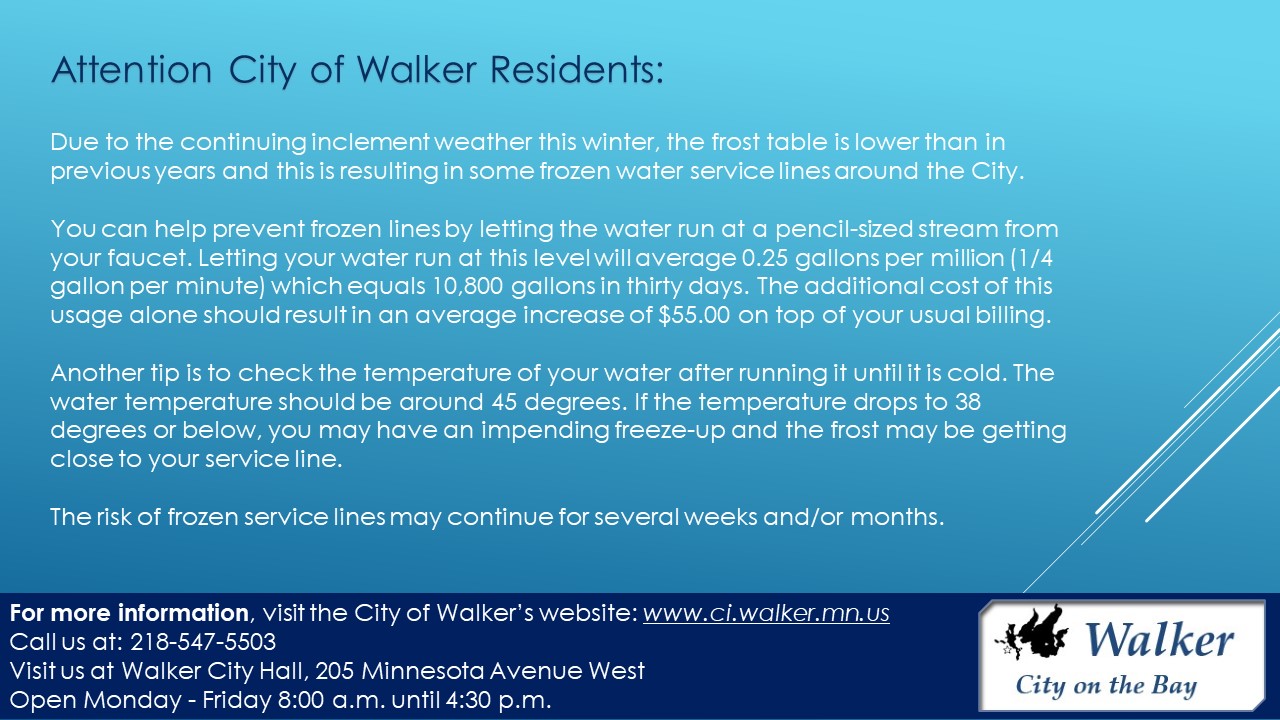 Preventing Frozen Water Lines